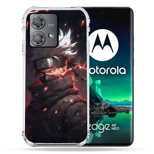 Coque Renforcée Pour Motorola Edge 40 Neo Manga Naruto Kakashi Dark