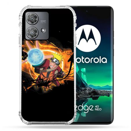 Coque Renforcée Pour Motorola Edge 40 Neo Manga Naruto Noir