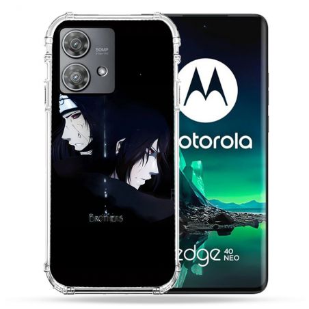 Coque Renforcée Pour Motorola Edge 40 Neo Manga Naruto Sasuke Itachi