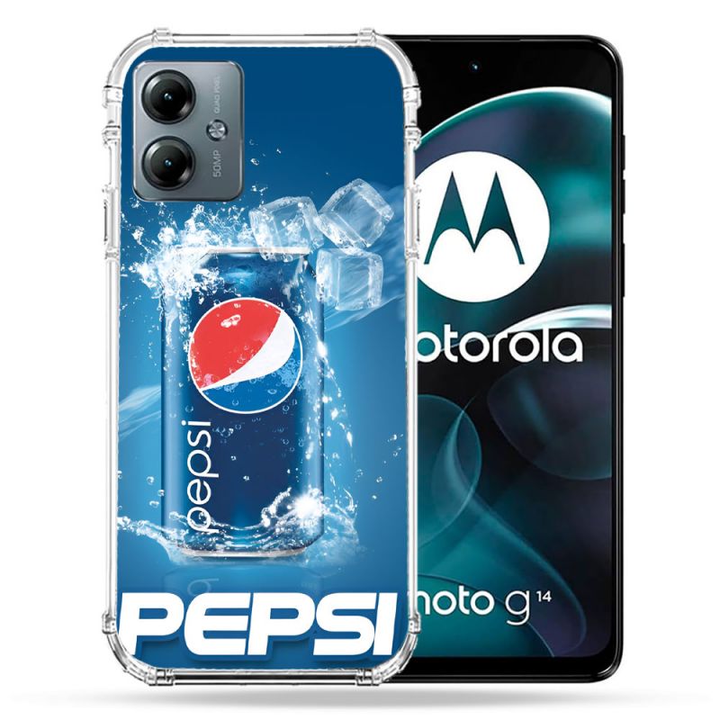 Coque Renforcée Pour Motorola G14 4G Pepsi
