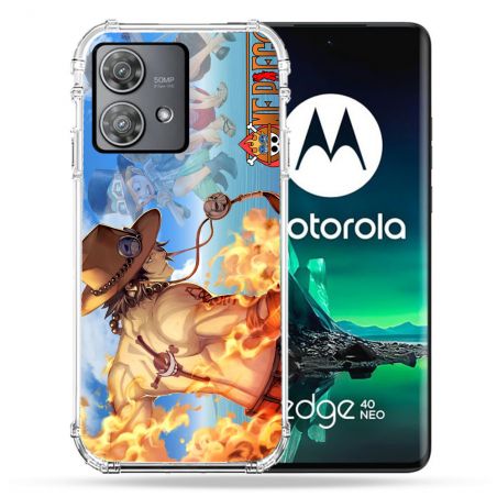Coque Renforcée Pour Motorola Edge 40 Neo Manga One Piece Ace Color