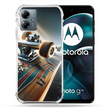 Coque Renforcée Pour Motorola G14 4G Planche Skate