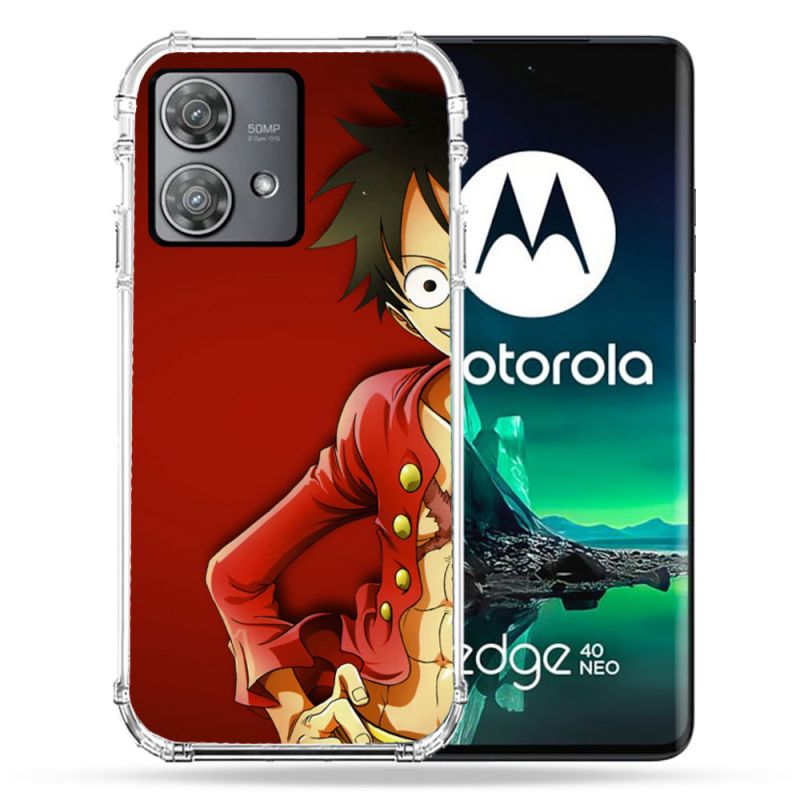 Coque Renforcée Pour Motorola Edge 40 Neo Manga One Piece Luffy