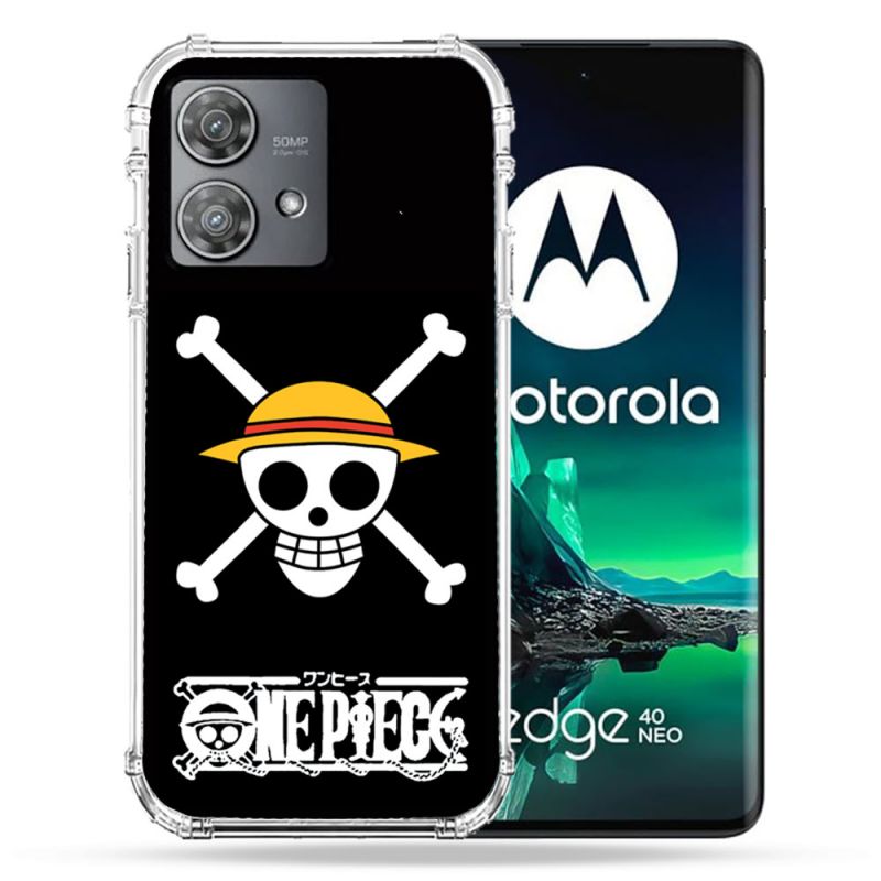Coque Renforcée Pour Motorola Edge 40 Neo Manga One Piece Tete de Mort