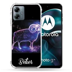Coque Renforcée Pour Motorola G14 4G Signe Zodiaque 2 Bélier