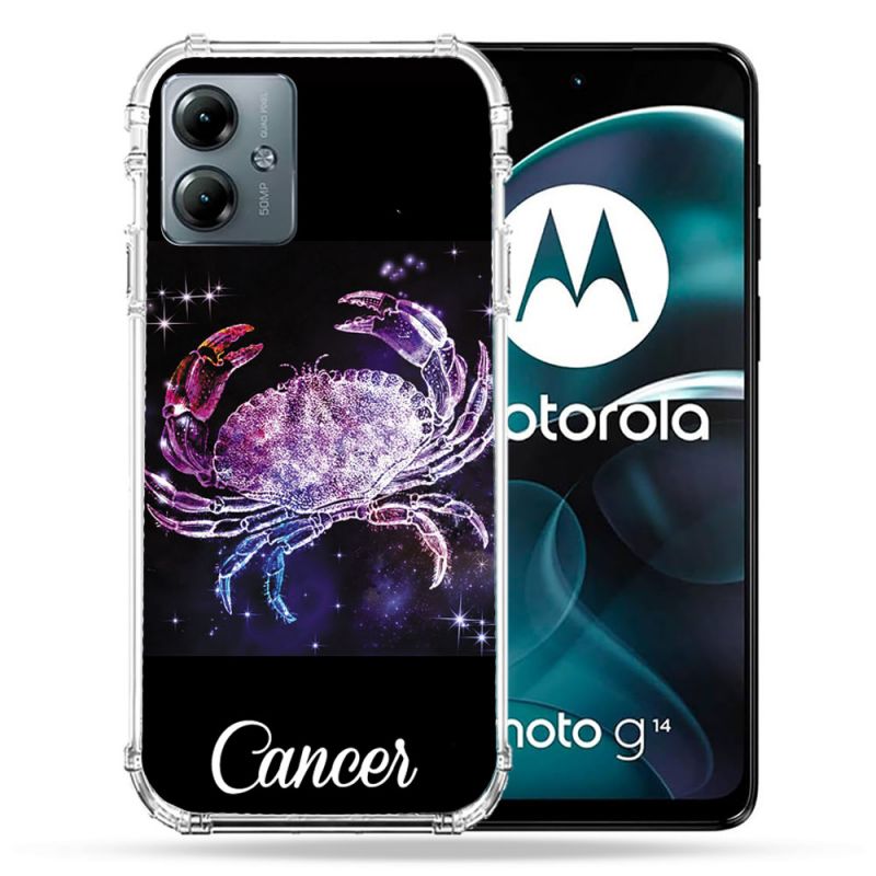 Coque Renforcée Pour Motorola G14 4G Signe Zodiaque 2 Cancer