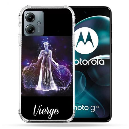 Coque Renforcée Pour Motorola G14 4G Signe Zodiaque 2 Vierge