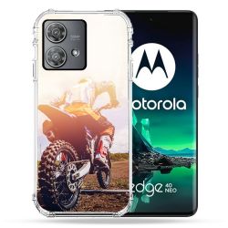 Coque Renforcée Pour Motorola Edge 40 Neo Moto Cross Soleil