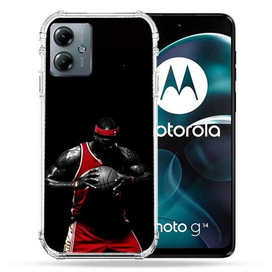 Coque Renforcée Pour Motorola G14 4G Sport Basketeur