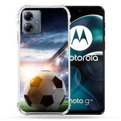 Coque Renforcée Pour Motorola G14 4G Sport Football Stade