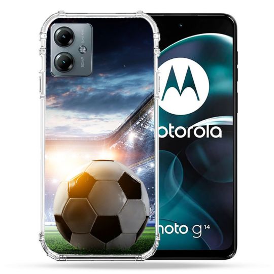 Coque Renforcée Pour Motorola G14 4G Sport Football Stade