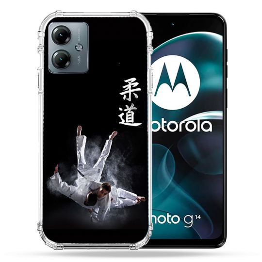 Coque Renforcée Pour Motorola G14 4G Sport Judo Noir