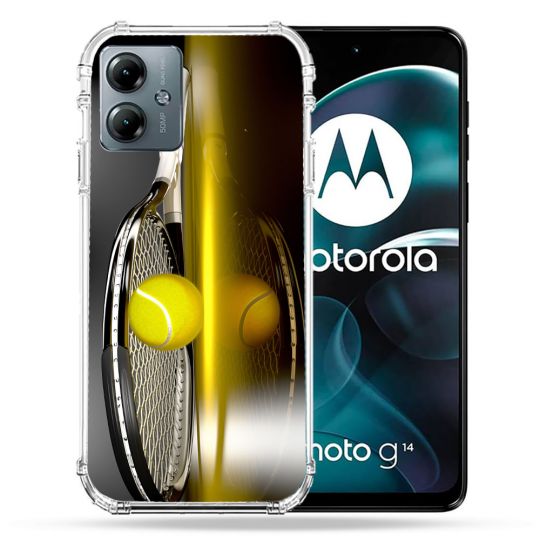 Coque Renforcée Pour Motorola G14 4G Sport Tennis Reflet
