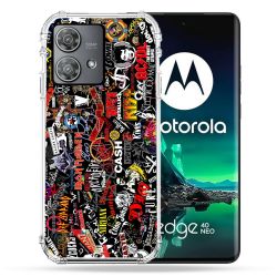 Coque Renforcée Pour Motorola Edge 40 Neo Musique Rock Groupe