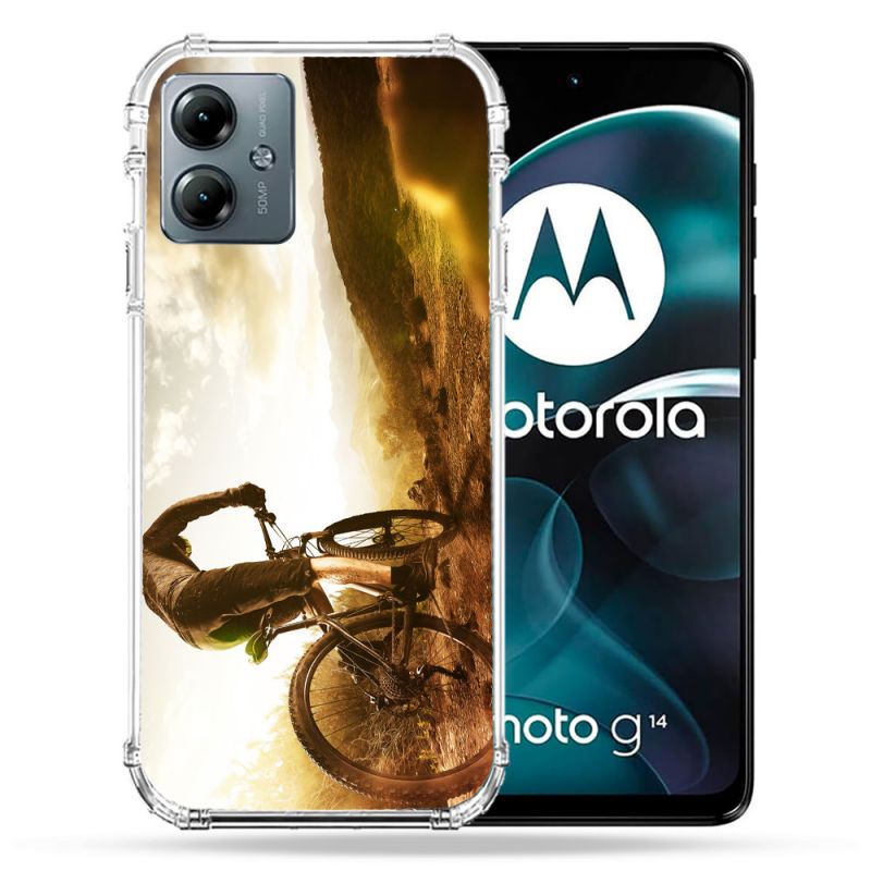 Coque Renforcée Pour Motorola G14 4G Sport VTT Soleil