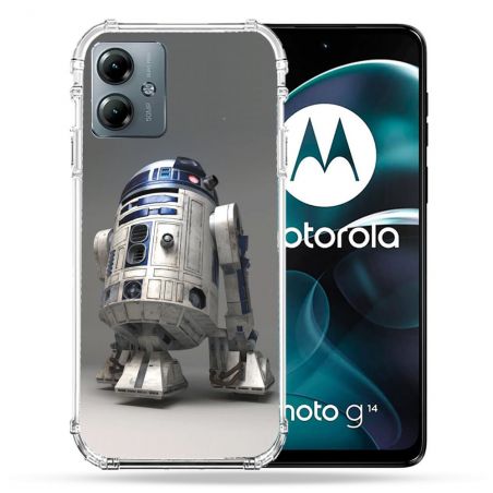 Coque Renforcée Pour Motorola G14 4G Star Wars - R2D2