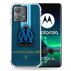 Coque Renforcée Pour Motorola Edge 40 Neo Olympique Marseille OM Bande