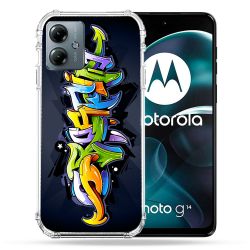 Coque Renforcée Pour Motorola G14 4G Street Art Graffiti