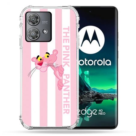 Coque Renforcée Pour Motorola Edge 40 Neo Panthere Rose