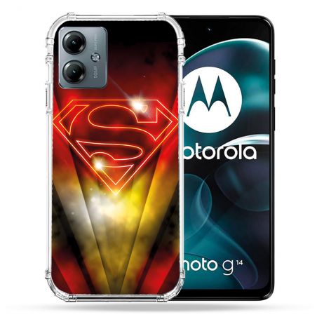 Coque Renforcée Pour Motorola G14 4G Superman Logo