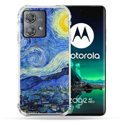 Coque Renforcée Pour Motorola Edge 40 Neo Peinture La nuit étoilée