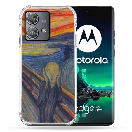 Coque Renforcée Pour Motorola Edge 40 Neo Peinture Le Cri