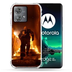 Coque Renforcée Pour Motorola Edge 40 Neo Pompier Escalier