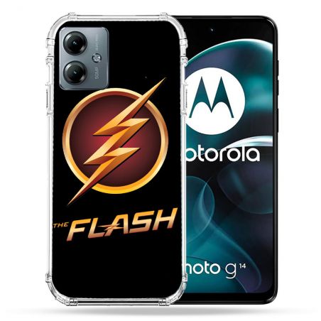 Coque Renforcée Pour Motorola G14 4G The Flash Logo