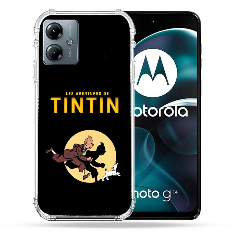 Coque Renforcée Pour Motorola G14 4G Tintin Classique