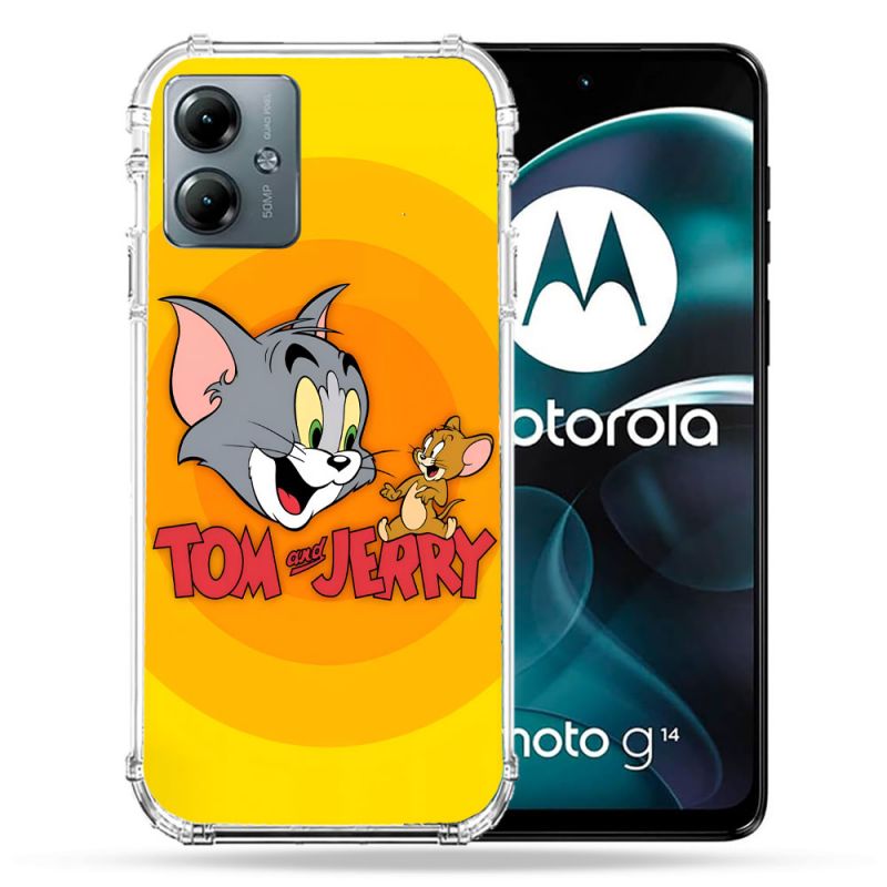 Coque Renforcée Pour Motorola G14 4G Tom Jerry