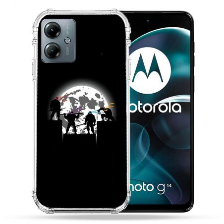 Coque Renforcée Pour Motorola G14 4G Tortue Ninja Ombre