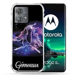 Coque Renforcée Pour Motorola Edge 40 Neo Signe Zodiaque 2 Gémeaux