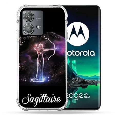 Coque Renforcée Pour Motorola Edge 40 Neo Signe Zodiaque 2 Sagittaire