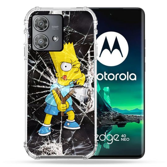 Coque Renforcée Pour Motorola Edge 40 Neo Simpson Bart
