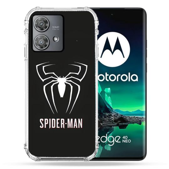 Coque Renforcée Pour Motorola Edge 40 Neo Spiderman Logo