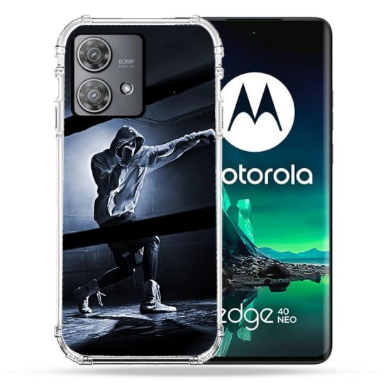 Coque Renforcée Pour Motorola Edge 40 Neo Sport Boxe Poing