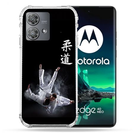 Coque Renforcée Pour Motorola Edge 40 Neo Sport Judo Noir