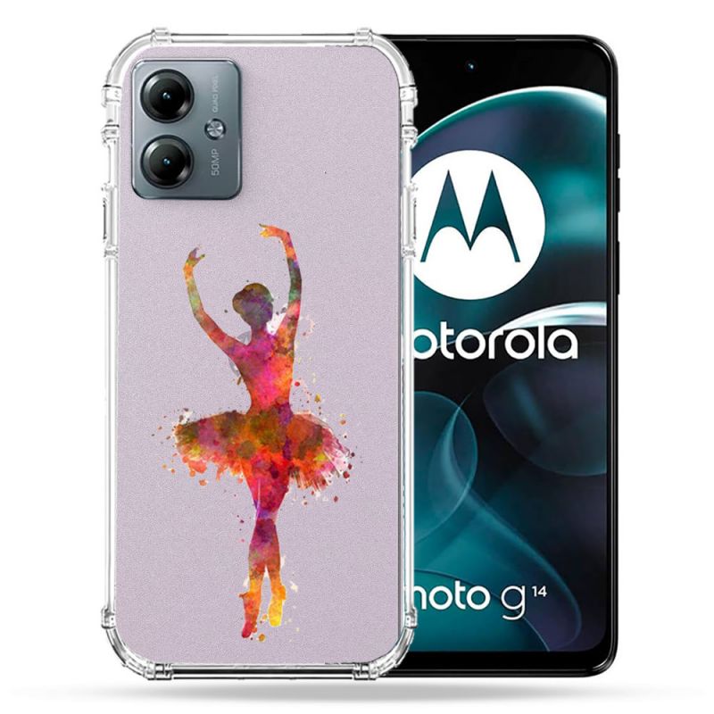Coque Transparente Pour Motorola G14 4G Danseuse etoile