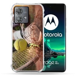 Coque Renforcée Pour Motorola Edge 40 Neo Sport Tennis Glissade
