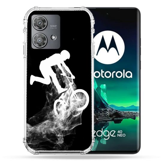 Coque Renforcée Pour Motorola Edge 40 Neo Sport VTT Noir