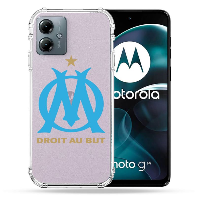Coque Transparente Pour Motorola G14 4G Foot Olympique Marseille OM
