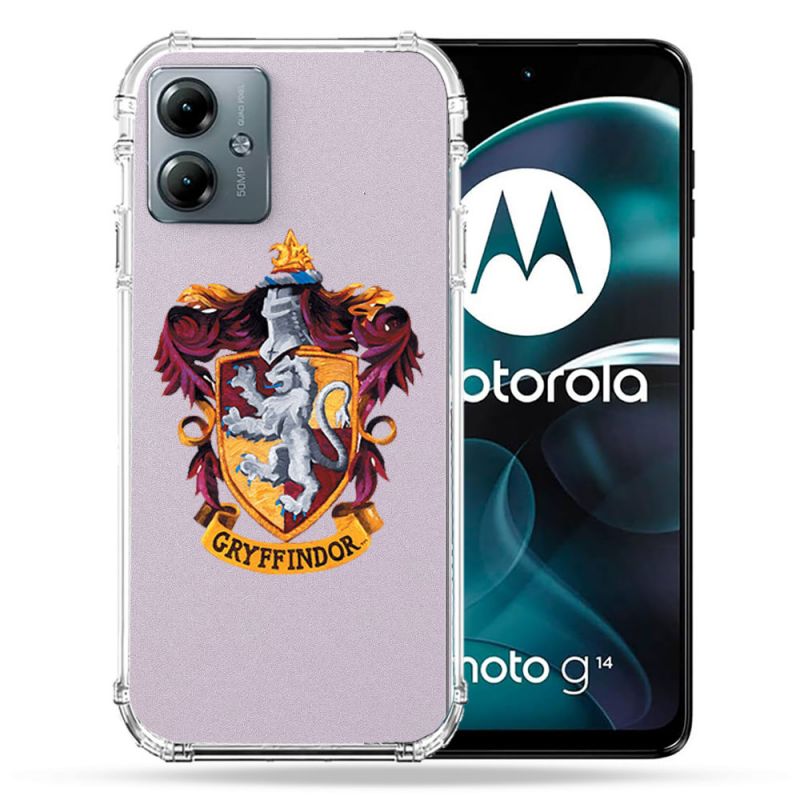 Coque Transparente Pour Motorola G14 4G Harry Potter Griffindor