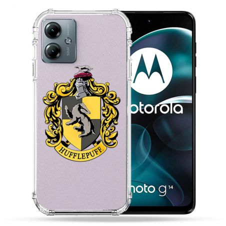 Coque Transparente Pour Motorola G14 4G Harry Potter Hufflepuff