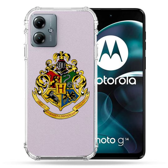 Coque Transparente Pour Motorola G14 4G Harry Potter Poudlard