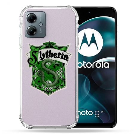 Coque Transparente Pour Motorola G14 4G Harry Potter Slytherin