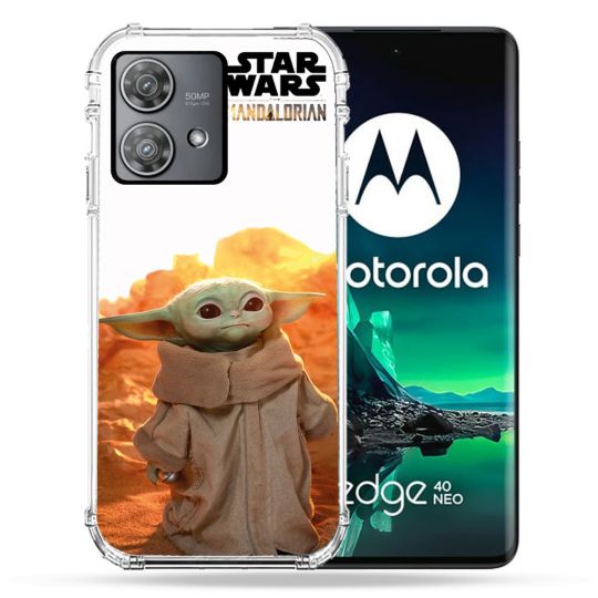 Coque Renforcée Pour Motorola Edge 40 Neo Star Wars - Yoda bebe soleil