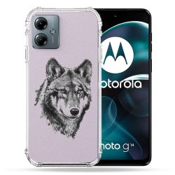 Coque Transparente Pour Motorola G14 4G Loup