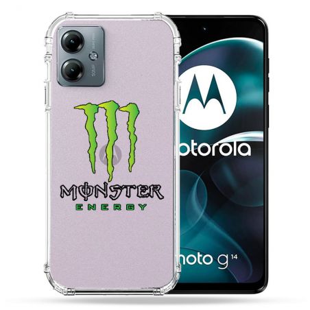 Coque Transparente Pour Motorola G14 4G Monster Energy