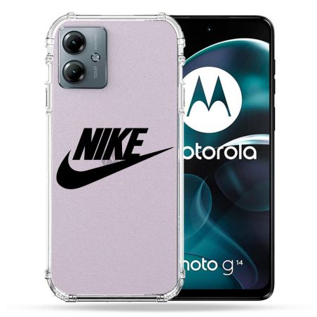 Coque Transparente Pour Motorola G14 4G Nike