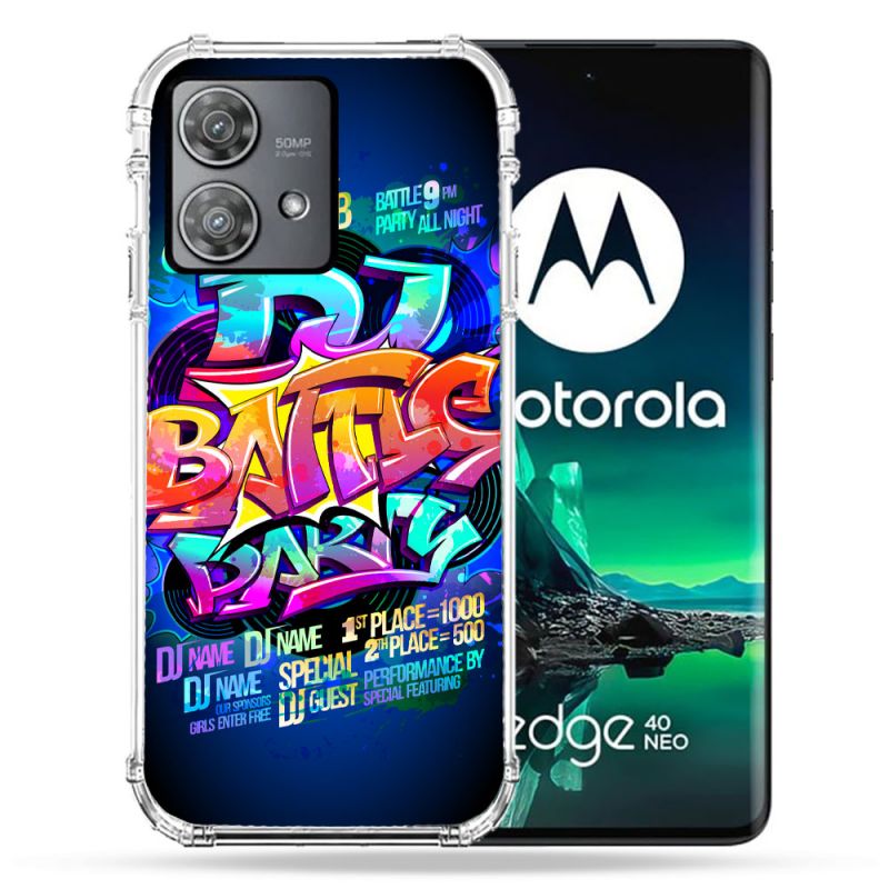Coque Renforcée Pour Motorola Edge 40 Neo Street Art Rap